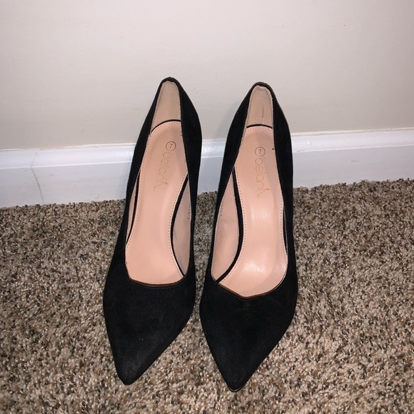 Black Suede Heels - Picture 2 of 3
